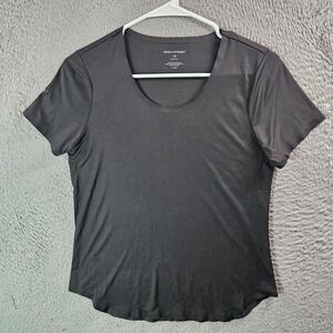 Ministry of Supply Tee Women XS Short Sleeve Stretch Charcoal Gray